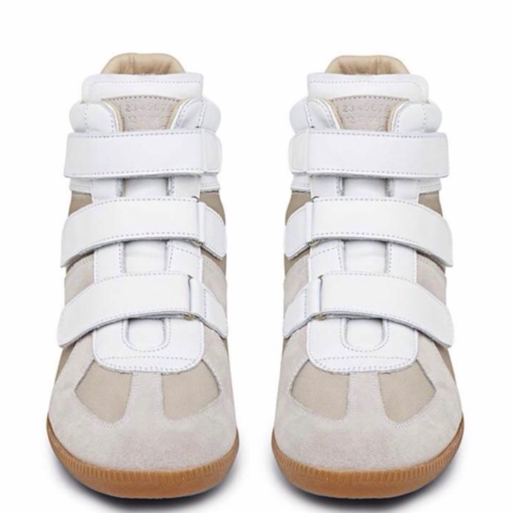 Maison Margiela triple strap hightop sneakers
